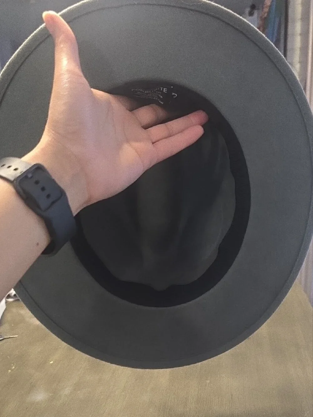 Classic Grey Felt Fedora with Black Band